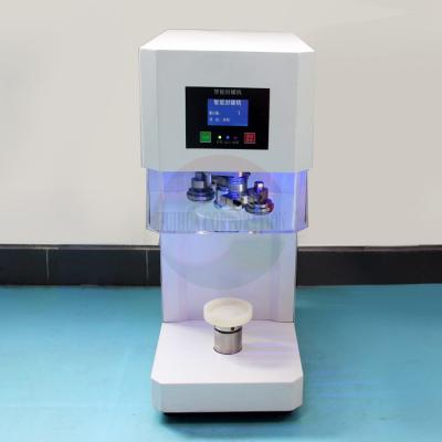 China White  0.37kw 46mm 99mm Tin PET Can Sealing Machine for sale