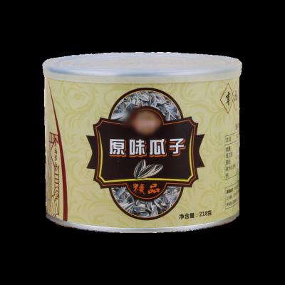 China Customized Printed Logo Cardboard Kraft Paper Tube For Sunflower Seeds Nut Food Packaging for sale