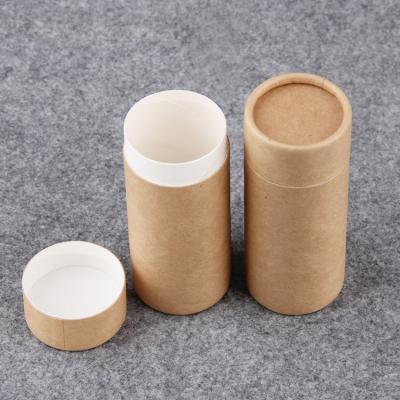 China Essential Oil Round Kraft Paper Cylinder Containers easy open end for sale