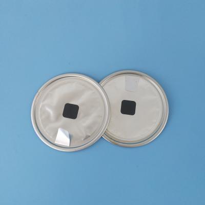 China Degassing Lid Peel Off Lid with Valve for Coffee Cans 99mm 126mm Tin Cans Lid for sale