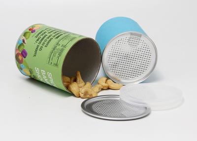 China 73mm Diameter Round Kraft Paper Composite Cans for Packaging Nuts for sale