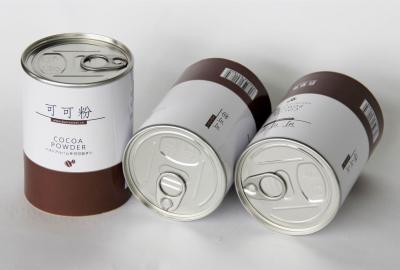 China Food Grade Paper Cans Packaging For Powder 83mm Dia Customized Design for sale