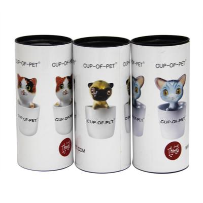 China Eco-friendly Lovely Cartoon Designed Cardboard Paper Cans Packaging for Pet Supplies Pet Products for sale