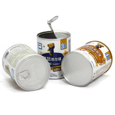China Recyclable Air-tightened Water-proof Cylindrical Paper Composite Cans for Baby Milk Powder / Coffee / Pet Food for sale