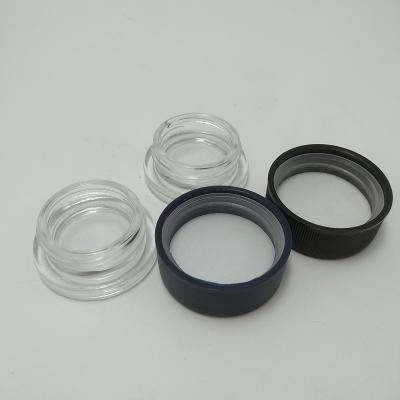 China 1oz Childproof Screw Cap Cosmetic Jars Push Safety Caps Jar for sale