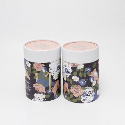 China Cylindrical Paper Kraft Tube Packaging Cardboard Cans for Tea / Dried Food for sale