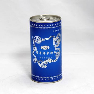 China CMYK Blue Paper Composite Cans with Aluminium Easy Open Lid for Powder and Tea for sale