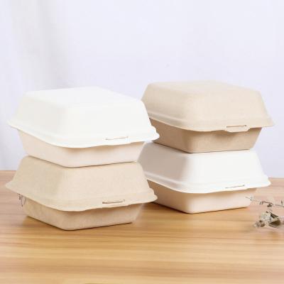 China Fruit Hamburger Cake Meal Prep Packaging Food Containers Disposable Bento Box Takeaway for sale