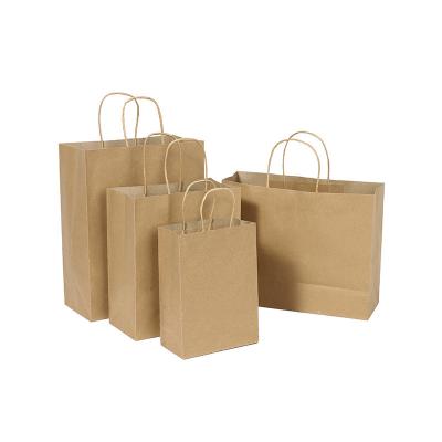 China Customized Size Printing Logo Kraft Paper Packaging Bag Biodegradable Recycled for sale