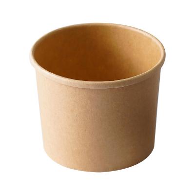 China Kraft Paper PLA Liner Biodegradable Disposable Bowls Chinese Cuisine Takeaway for sale