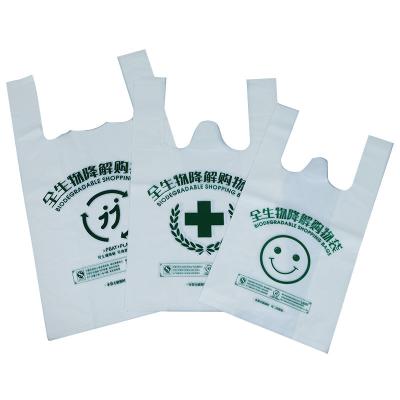 China Winkel- des Leistungshebelsmaisstärke machte 100% biologisch abbaubare kompostierbare Plastiktaschen Logo Design zu verkaufen
