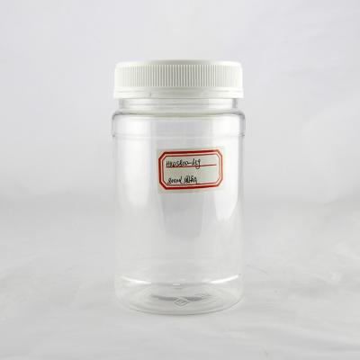 China 800ml Clear Plastic Cylinder Tubes , Gray PP Plastic Screw Lid for sale