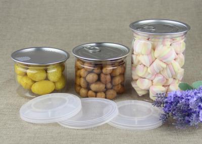 China Food Grade Transparent PET Clear Plastic Cylinder for Dried Fruits and Nuts for sale