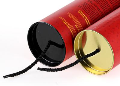 Chine Emballage créatif de tube de papier de vin avec le papier d'art rouge/impression faite sur commande de logo à vendre
