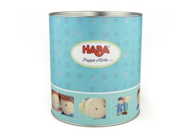 China Color Print Custom Paper Cans Packaging , Gift Package Round box for sale