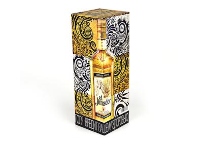 China Customized Square Recycled Paper Gift Boxes , Movable Cylindrical Tubes Wine Packaging for sale