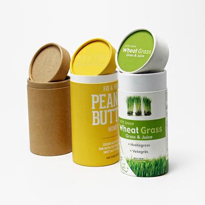 China Food Grade Cardboard Kraft Paper Tubes Tea Coffee Packaging for sale