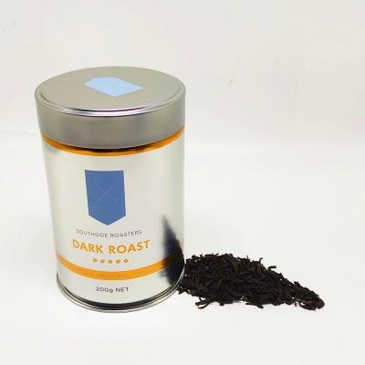 China La placa de Bean Metal Food Safe Tin del café conserva el polvo del té que embala a Tin Cylinder en venta