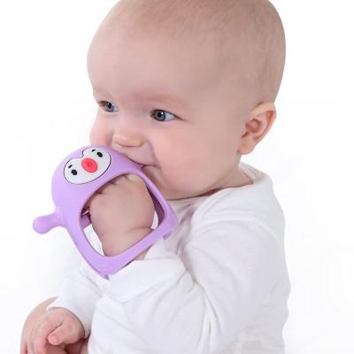 China Teether Baby Chew For Sucking Needs Infants Hand Pacifier Breast Feeding Silicone Teething Toys for sale