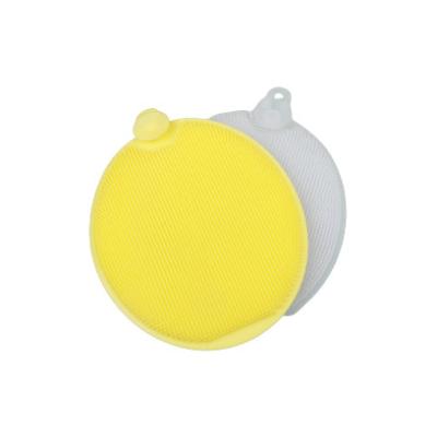 China Multifunction Dish Cleaning Pad Sponge Kitchen Silicone Brush For Washing Dishes for sale