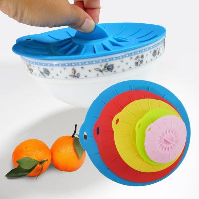 China Reusable Keeping Fresh Wrap Seal Bowl Stretch Lids Silicone Sealed Food Preservation Cover for sale