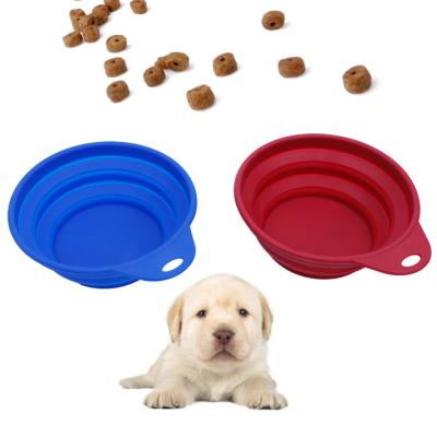 China Collapsible Silicone Dog Pet Bowl For Feeding Foldable Bowls for sale