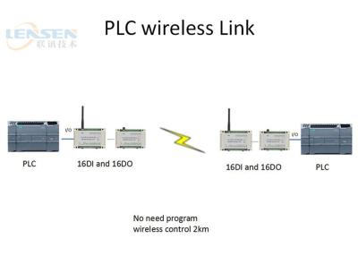 China 16DI 16DO Wireless I O Module PLC Wireless Controller 2km Wireless ON OFF Control for sale