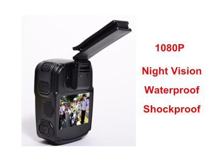 Κίνα Φορετή κάμερα σώματος νυχτερινής όρασης, προσωπική ενσωματωμένη 32G TF βιντεοκάμερα κάρτα σώματος προς πώληση
