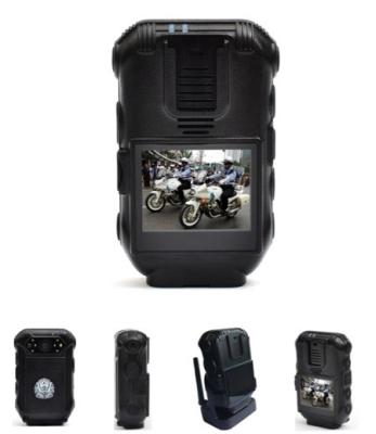 중국 증거 리코딩을 위한 신체 카메라 암바레라 칩셋트를 입는 검은 적외선 경찰 판매용