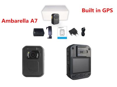 China 1080P politievideocamera Ambarella A7, Lichaam Versleten Camera5mp CMOS Sensor Te koop