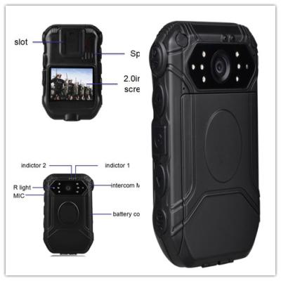 China Portable Police Wearing Body Cameras Ambarella A7 2 Inch TFT LCD Color Display for sale
