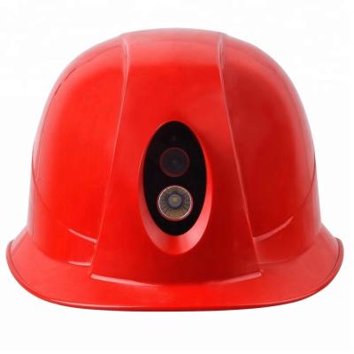 China Construction Safety Helmet with Camera 4G 3G WIFI Network Wireless 2-Way Audio for sale