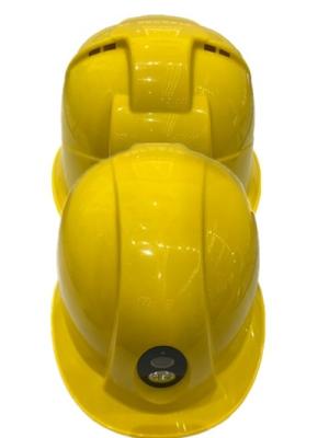 China Hd Safety 4G Helmet Camera Yellow Color MTK8735 Chipset Replaceable 3300MAh Battery for sale