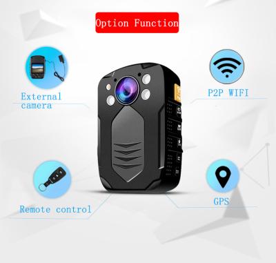 China IP65 Body Worn Camera With Video Output HDMI And AV Jack / Hidden LED White Light Police Camera for sale