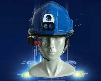 China Automatically Test Smart Temperature Measuring Safety Helmet Latest Technology for sale