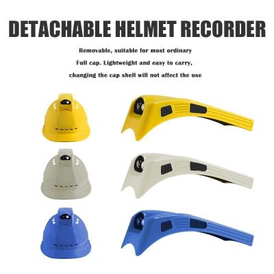 China Split Hat Camera Mounted on Safety Helmet Support 4G WIFI Video Camera Recorder for sale