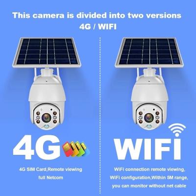 China 4G da Bandeja-inclinação sem fio solar da câmera do CCTV câmera exterior da abóbada Powerd à venda