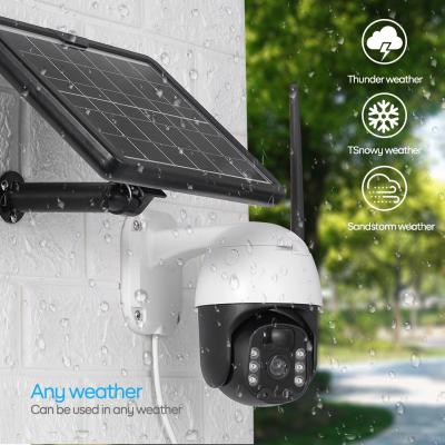 China Cámara solar de la prenda impermeable IP66 de la cámara para exterior del sistema de seguridad 4G para el patio trasero en venta
