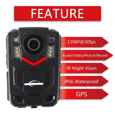 China Body Mounted Police Video Cameras With GPS Function for sale
