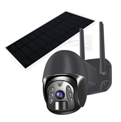 China 4G 1080P 170mA PTZ CCTV Camera Tuya App Solar Rechargeable Battery IP66 for sale
