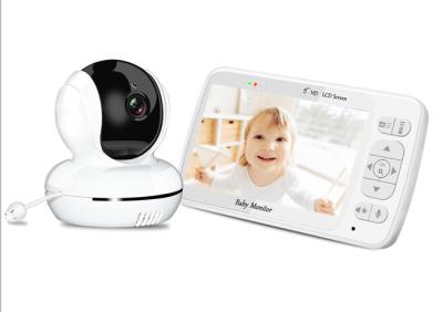 China Remote Swivel 2.4 GHZ Wireless Baby Monitor 5 Inch 720P Color Display Support VOX Mode en venta
