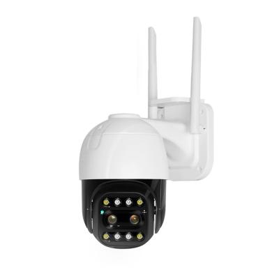 中国 ワイヤーで縛られたWIFI二重レンズの保安用カメラ1080P 2.0MP HD AIの認識の夜間視界 販売のため