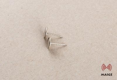 China Smooth / Grooved Flat Head Pins 12 Mm Compatible For Conventional Tags for sale
