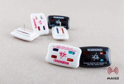China La seguridad de la tienda de la solapa EAS del sistema de seguridad marca Pin ROHS de la tinta con etiqueta de dos tubos aprobado en venta