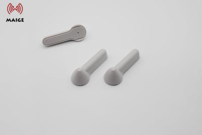 China 8.2Mhz / 58Khz Plastic Alarm Tag For Clothing , Grey Retail Security Tags for sale
