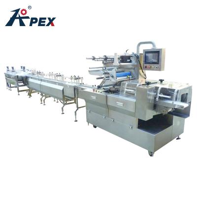 China Automatic Feeding Biscuit Packaging Machine , Continuous Cookie Packing Machine for sale