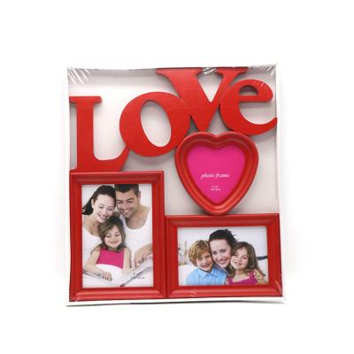 China Family Theme 2cm Wall Hanging Photo Frame Collage Picture Plastic for sale