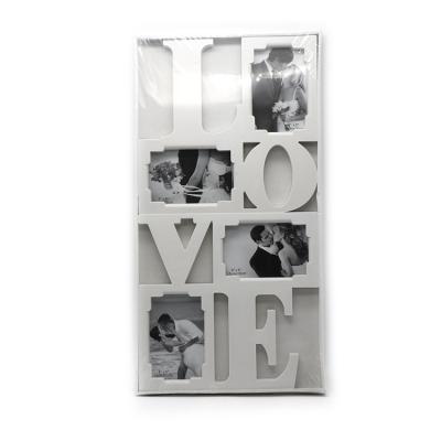 China Hot Sale White Love Square Gallery Wall Picture Frames 29.5 X 28.5 X 2 Cm ODM / OEM Service for sale