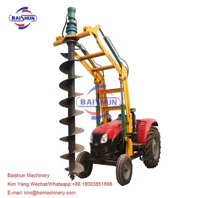 China Lifting Tractor Operated Post Hole Digger / Highway John Deere Auger Post Hole Digger for sale