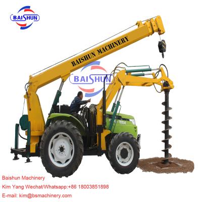 China Tractor Crane Pole Erection Machine For Power Transmission 100-2000MM for sale